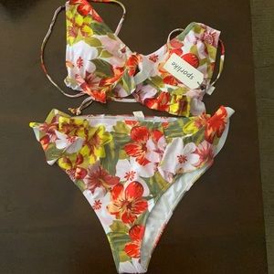 Sporlike. Floral Bikini. Size M. Never Worn.